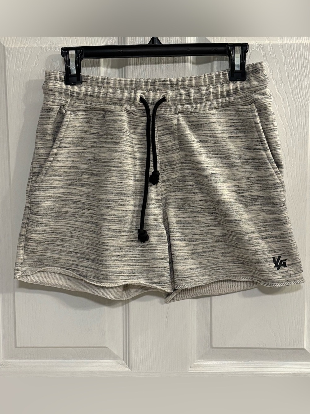 YoungLA Women’s Medium Heather Gray French Terry Lounge Shorts Drawstring